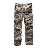 Mens Casual Paratrooper Camouflage Cargo Pants - Stone Washed