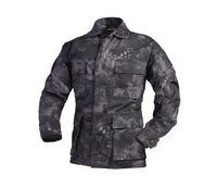BACKBONE Mens Battle Dress Uniform BDU Shirt Camouflage Tactical Top Shirt Jacket