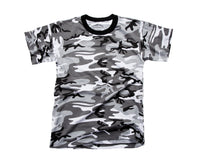 Backbone Boys Girls Kids Teens Army Style Camo T-Shirt Tee