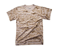 Mens Army Style Short Sleeve Gym Training Camouflage T-Shirt Tee