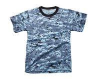 Mens Army Style Short Sleeve Gym Training Camouflage T-Shirt Tee