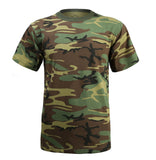 Mens Army Style Short Sleeve Gym Training Camouflage T-Shirt Tee
