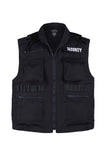 Mens Black Security Vest Uniform