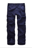 Mens Casual Paratrooper Camouflage Cargo Pants - Stone Washed