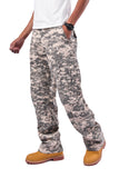 Mens Casual Vintage Paratrooper Camouflage Cargo Pants