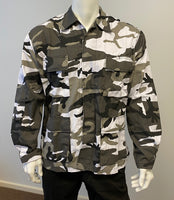 BACKBONE Mens Battle Dress Uniform BDU Shirt Camouflage Tactical Top Shirt Jacket