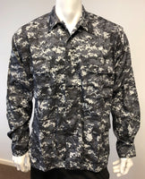 BACKBONE Mens Battle Dress Uniform BDU Shirt Camouflage Tactical Top Shirt Jacket