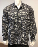 BACKBONE Mens Battle Dress Uniform BDU Shirt Camouflage Tactical Top Shirt Jacket