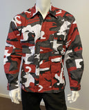 BACKBONE Mens Battle Dress Uniform BDU Shirt Camouflage Tactical Top Shirt Jacket