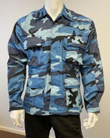 BACKBONE Mens Battle Dress Uniform BDU Shirt Camouflage Tactical Top Shirt Jacket
