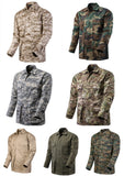 BACKBONE Mens Battle Dress Uniform BDU Shirt Camouflage Tactical Top Shirt Jacket