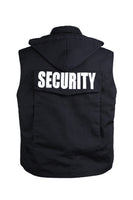Mens SECURITY Vest Uniform -Black