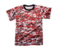 Mens Army Style Short Sleeve Gym Training Camouflage T-Shirt Tee