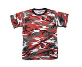 Mens Army Style Short Sleeve Gym Training Camouflage T-Shirt Tee