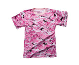 Mens Army Style Short Sleeve Gym Training Camouflage T-Shirt Tee