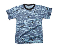 Mens Army Style Short Sleeve Gym Training Camouflage T-Shirt Tee