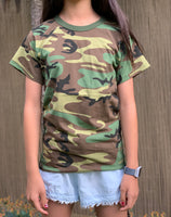 Backbone Boys Girls Kids Teens Army Style Training Scout Camp Outdoor Camo T-Shirt Tee
