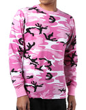 Mens Army Style Long Sleeve Gym Training Camouflage T-Shirt Tee