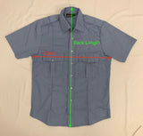 Mens Battle Security Police Uniform Short Sleeve Shirt - Size S - XXL