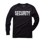 BACKBONE Mens Army Style Long Sleeve "SECURITY" T-Shirt Tee