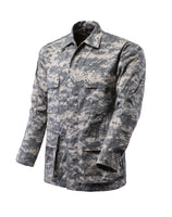 BACKBONE Mens Battle Dress Uniform BDU Shirt Camouflage Tactical Top Shirt Jacket