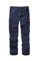 Mens Casual Multi-pocket Camouflage Cargo Pants Military Army Trousers BDU Pants Trousers with Zip Fly - RipStop Fabric