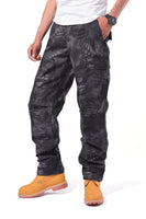 Mens Casual Multi-pocket Camouflage Cargo Pants Military Army Trousers BDU Pants Trousers with Zip Fly - RipStop Fabric
