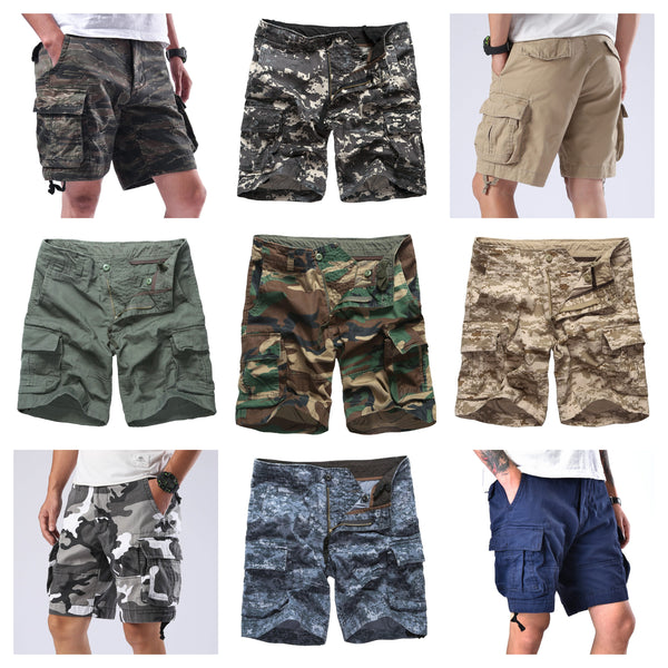 Mens Army Military Paratrooper Shorts Outdoor Work Camping Fishing Casual Cargo Shorts