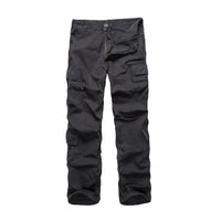 Mens Casual Paratrooper Camouflage Cargo Pants - Stone Washed