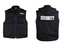 Mens SECURITY Vest Uniform -Black